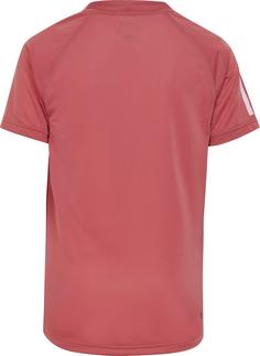 Rückansicht von adidas CLUB Tennisshirt Kinder pink strata