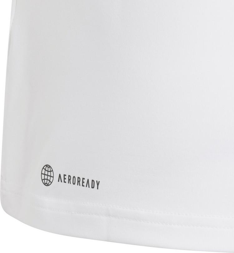 adidas adidas TRAIN ESSENTIALS 3 STRIPES Funktionsshirt M&auml;dchen - white-black - 0 | SportScheck