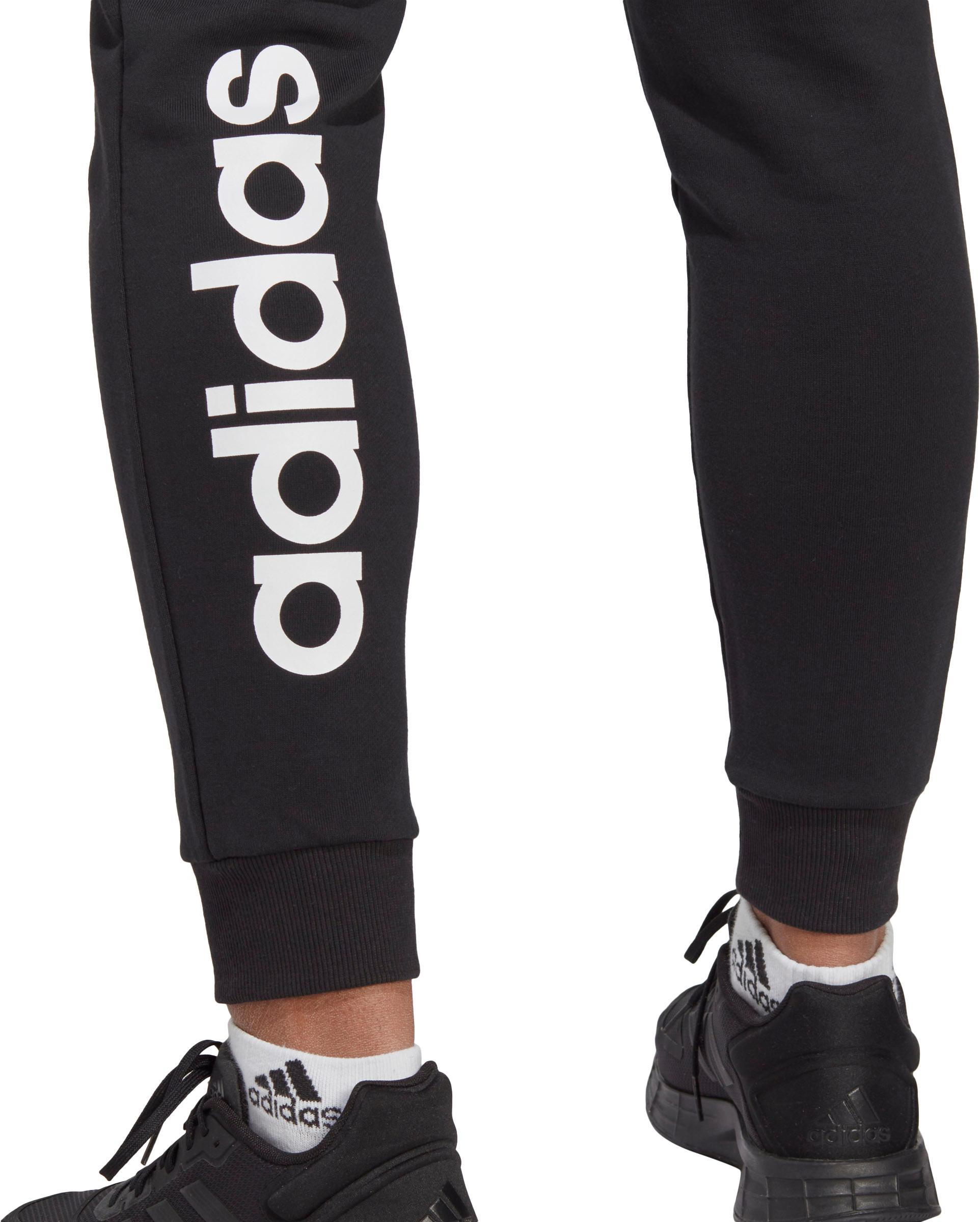 Adidas ESSENTIALS LINEAR FRENCH TERRY Sweathose Damen black white im Online Shop von SportScheck kaufen