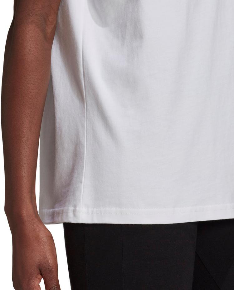adidas adidas 3S Boyfriend T-Shirt Damen - white-black - 5 | SportScheck