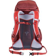 Rückansicht von Deuter Mountain Air 30 SL Wanderrucksack Damen redwood-lava