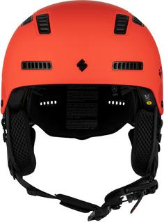 Rückansicht von Sweet Protection Igniter 2Vi MIPS Skihelm matte burning orange