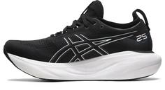 Rückansicht von ASICS GEL-NIMBUS 25 Laufschuhe Herren black-pure silver