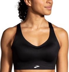 Rückansicht von Brooks Dare Strappy Run Sport-BH Damen black