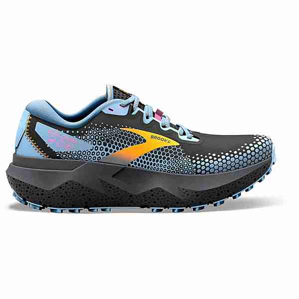 Brooks Caldera 6 Trailrunning Schuhe Damen black-blue-yellow