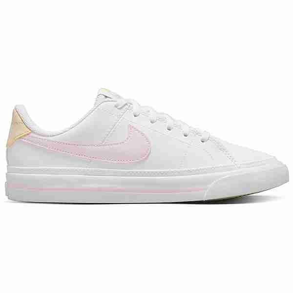 Nike COURT LEGACY Sneaker Kinder white-pink foam-sesame-honeydew