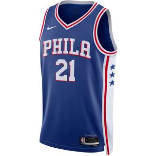 Nike Joel Embiid Philadelphia 76ers Basketballtrikot Herren rush blue