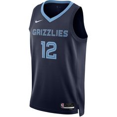 Nike Ja Morant Memphis Grizzlies Basketballtrikot Herren college navy