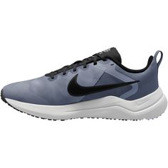 Rückansicht von Nike Downshifter 12 Laufschuhe Herren ashen slate-black-cobalt bliss-white