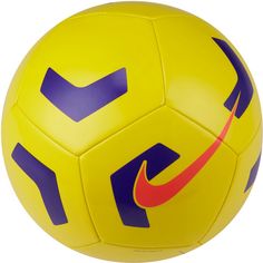 Rückansicht von Nike Pitch Fußball yellow-violet-bright crimson