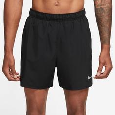 Rückansicht von Nike Challenger Funktionsshorts Herren black-black-black-reflective silv