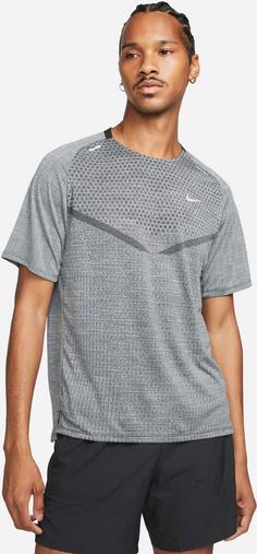 Rückansicht von Nike DFADV TECHKNIT Funktionsshirt Herren black-smoke grey-reflective silv