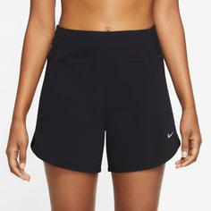 Rückansicht von Nike BLISS DF Funktionsshorts Damen black-reflective silv