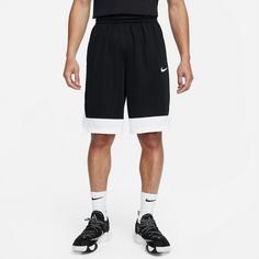 Rückansicht von Nike Dri-Fit Basketball-Shorts Herren black-white-white