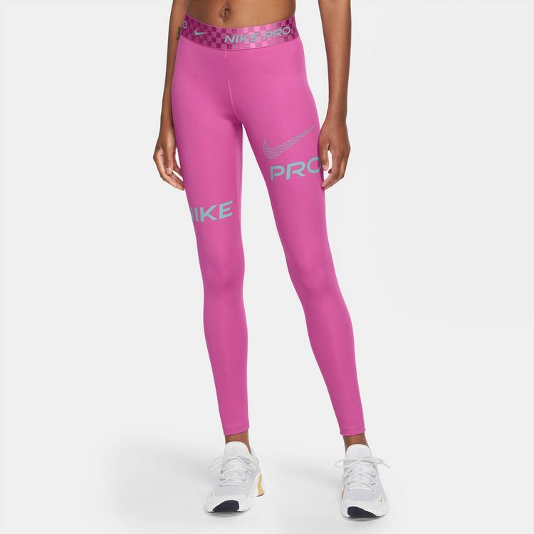 Nike Nike PRO DRI-FIT Tights Damen - active fuchsia-ocean bliss - 0 | SportScheck