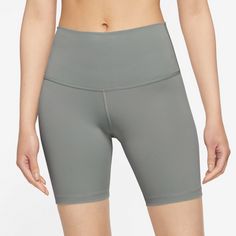 Rückansicht von Nike Yoga DRI-FIT Tights Damen mica green-iron grey