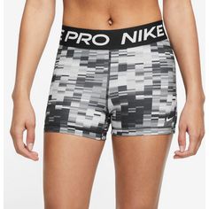 Rückansicht von Nike PRO DRI-FIT Tights Damen black-gcw3-white-white