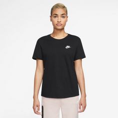 Rückansicht von Nike CLUB T-Shirt Damen black