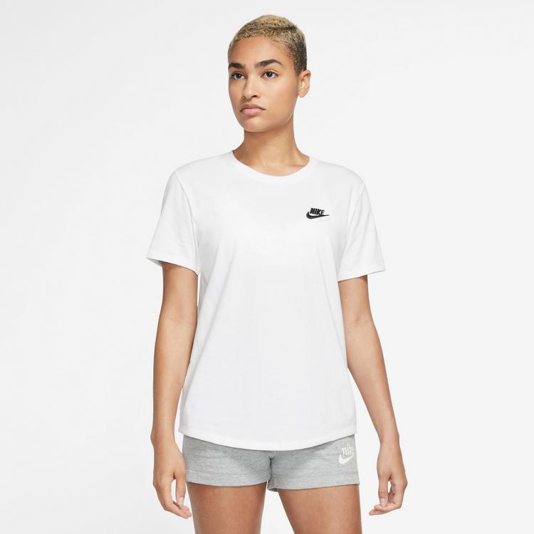 Nike Nike Club T-Shirt Damen - white-black - 0 | SportScheck