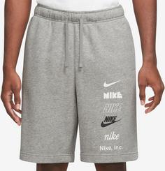Rückansicht von Nike NSW Club Sweatshorts Herren dark grey heather