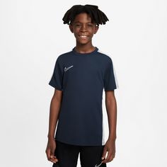 Rückansicht von Nike Academy23 Funktionsshirt Kinder obsidian-white-white