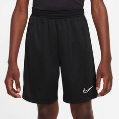 Rückansicht von Nike Academy23 Fußballshorts Kinder black-white-black-white