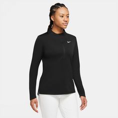 Rückansicht von Nike UV Club Funktionsshirt Damen black-white