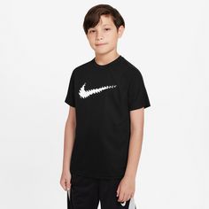 Rückansicht von Nike DRI-FIT Funktionsshirt Kinder black-white