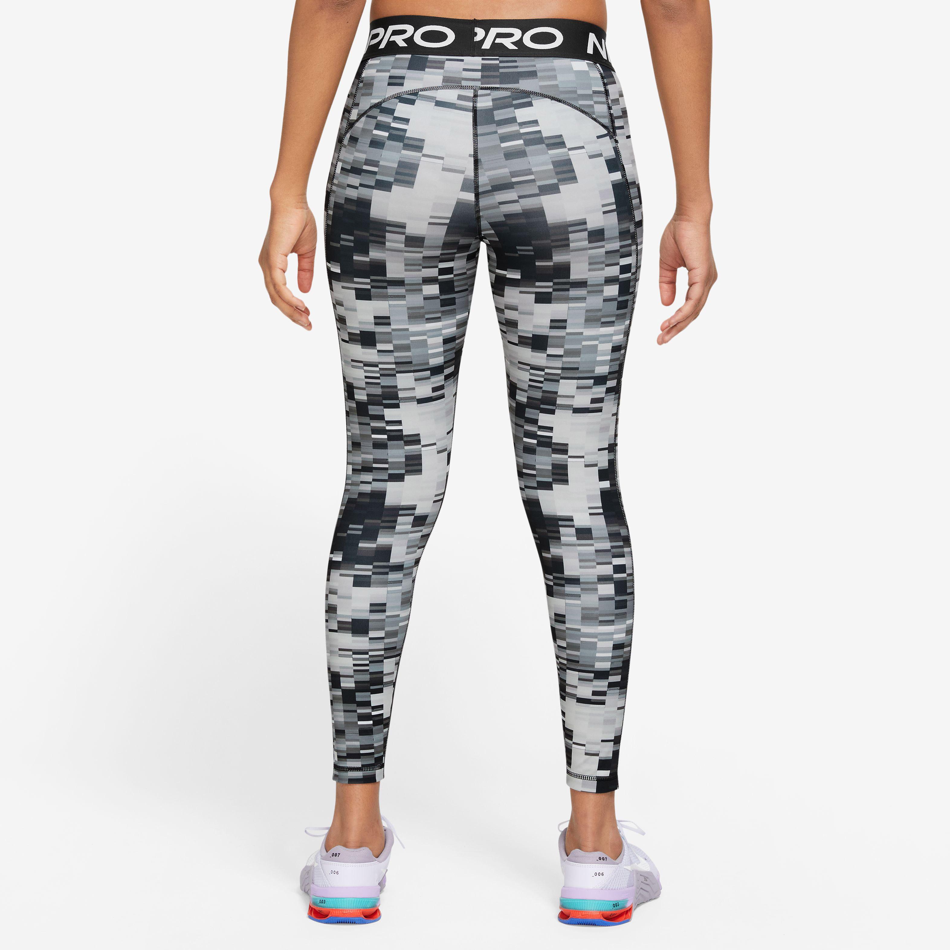 Nike Pro Dri Fit Tights Damen black-black-iron grey-white im Online Shop  von SportScheck kaufen