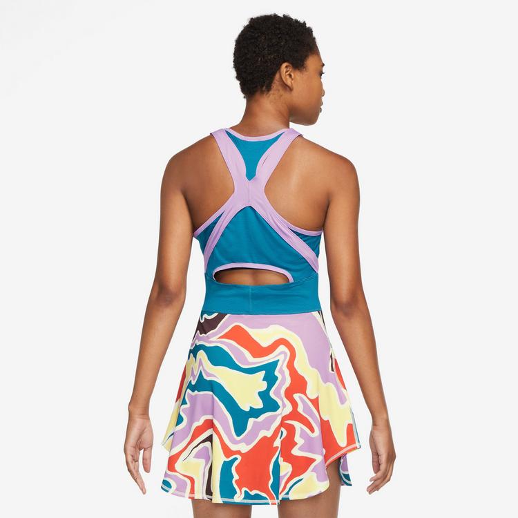 Nike Nike Slam Tenniskleid Damen - lemon chiffon-green abyss-white - 1 | SportScheck