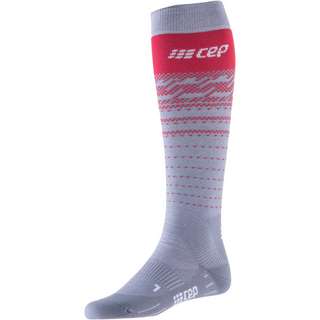 CEP Thermo Merino Socks Skisocken Damen grey-red