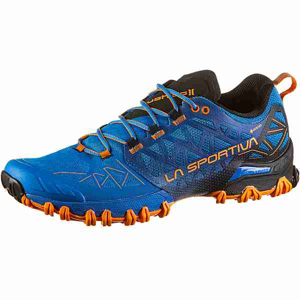 La Sportiva GTX Bushido II Trailrunning Schuhe Herren electric blue-tiger