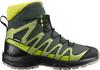 Salomon XA PRO V8 WINTER Wanderschuhe Kinder - urban chic-black-evening primrose