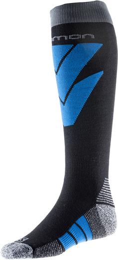 Rückansicht von Salomon ALL MOUNTAIN 2 PACK Skisocken deep black-race blue-race blue-blue