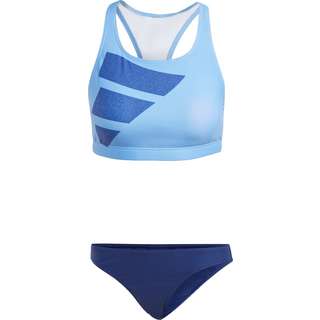 adidas BIG BARS BIKINI Bikini Set Damen blue fusion-victory blue-white