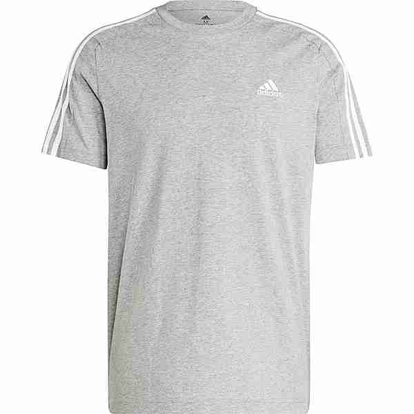 adidas T-Shirt Herren medium grey heather-white