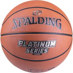 SPALDING Platinum Series Rubber Basketball orange