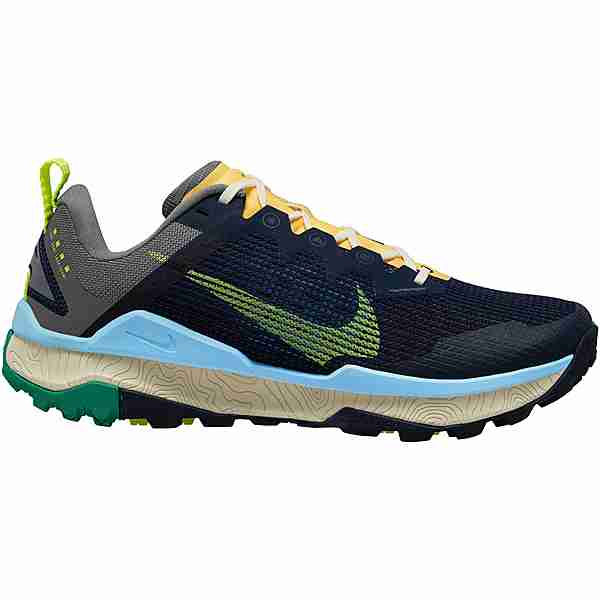 Nike REACT WILDHORSE 8 Trailrunning Schuhe Damen obsidian-volt-cool grey-baltic blue
