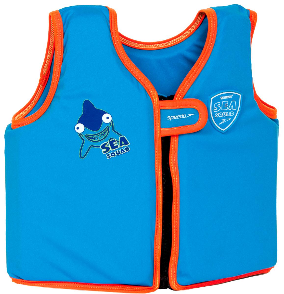 SPEEDO SeaSquad Float Vest Schwimmhilfe Mädchen blau im