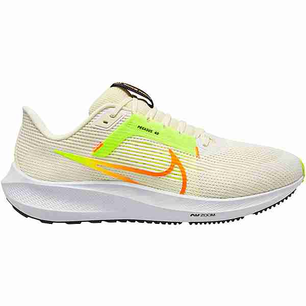 Nike AIR ZOOM PEGASUS 40 Laufschuhe Herren white-multi-color-coconut milk-volt