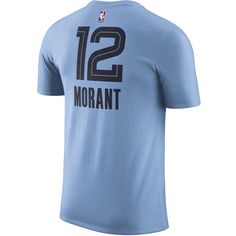 Rückansicht von Nike Ja Morant Memphis Grizzlies Fanshirt Herren light blue