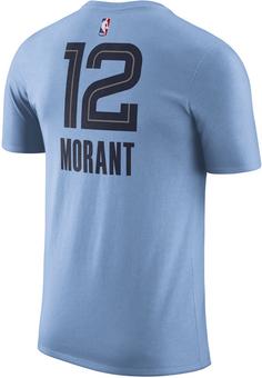 Rückansicht von Nike Ja Morant Memphis Grizzlies Fanshirt Herren light blue