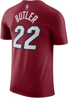 Rückansicht von Nike Jimmy Butler Miami Heat Fanshirt Herren tough red