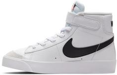 Rückansicht von Nike Blazer Mid '77 Sneaker Kinder white-black-team orange