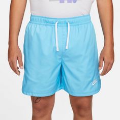 Rückansicht von Nike NSW Essentials Lined Flow Shorts Herren baltic blue-white