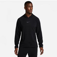 Rückansicht von Nike Pro Hoodie Herren black-iron grey
