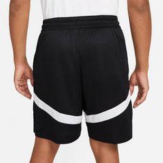 Rückansicht von Nike Dri Fit Icon 8 Basketball-Shorts Herren black-black-white-white