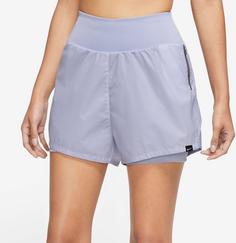 Rückansicht von Nike RUN Funktionsshorts Damen oxygen purple-indigo haze