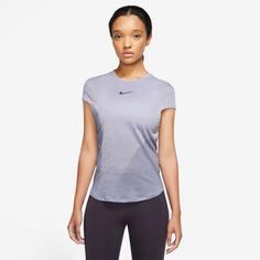 Rückansicht von Nike RUN Funktionsshirt Damen oxygen purple-indigo haze