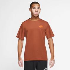 Rückansicht von Nike Solar Chase Funktionsshirt Herren dark russet-bright mandarin